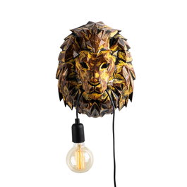Opviq Lámpara de pared Lion Head Multicolor